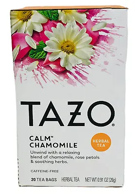 £5.40 • Buy Tazo Calm Chamomile 20 Herbal Tea Bags 0.91 Oz