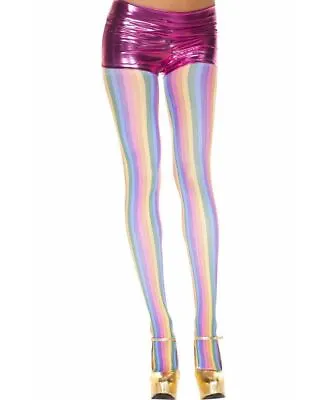 Brand New Pastel Rainbow Pantyhose Music Legs 679 • $11.99