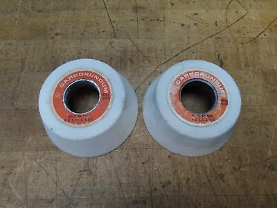 2 Carborundum Toolroom AA46 K8V40 Flare Cup Grinding Wheels 4  X 1-1/2  X 1-1/4  • $34.99