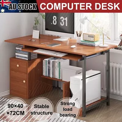 $97.99 • Buy Foret Computer Desk Study Home Office Table Student Drawer Workstation Storage