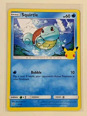 $0.99 • Buy 2021 Pokemon 25th Anniversary Mcdonalds Promo 17/25 SQUIRTLE Non Holo