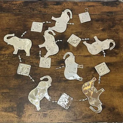 £7 • Buy Aluminium Stamped Elephant String Wall & Door Hangings For Home Decoration