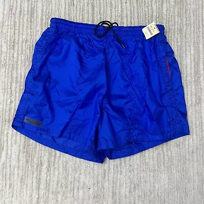 Vintage 90s Columbia Sportswear Mens Blue Nylon Lined Shorts Ripstop Size Medium • $29.74