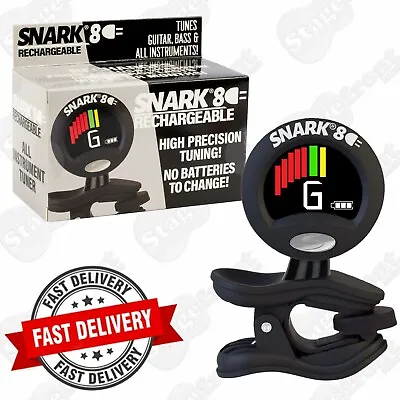 $39.95 • Buy Snark 8 Rechargeable Clip On Guitar And All Instrument Chromatic Tuner *new*