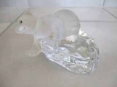 Faberge Crystal Polar Bear Signed Igor Carl Faberge Made In France  As Is  • $49.19