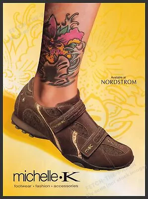 Michelle K Shoes Footwear 2000s Print Advertisement 2005 Tattoo • $11.99