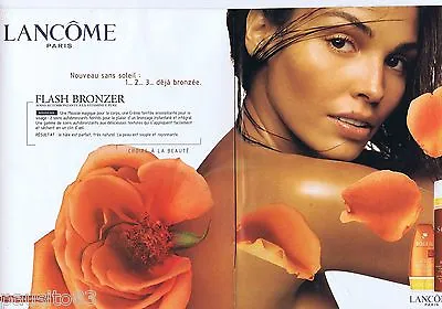 2001 Lancôme Flash Bronzer (2 Pages) ADVERTISING 115 Sunscreen • £3.08