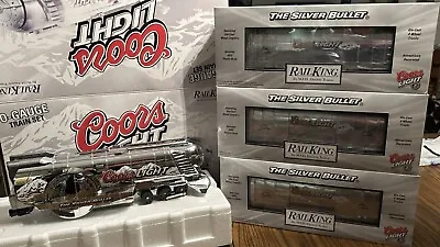 Mth Railking Coors Light Silver Bullet Beer O Gauge Steam Train Set 30-1433-1 • $1499.99