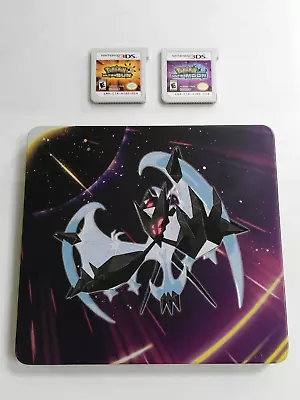 Pokemon Steelbook Ultra Moon + Ultra Sun Nintendo 3DS Authentic Lot Of 2 • $189.99