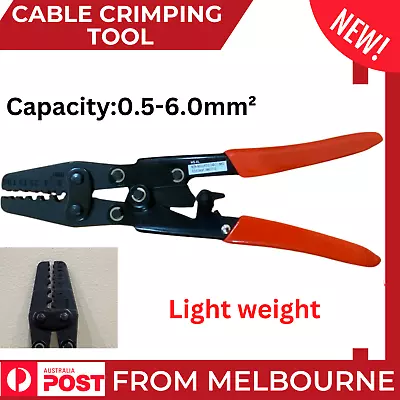 0.5-6.0mm² Wire Crimper Cable Plier Terminal Anderson Plug Lug Crimping Tool AU • $26.32