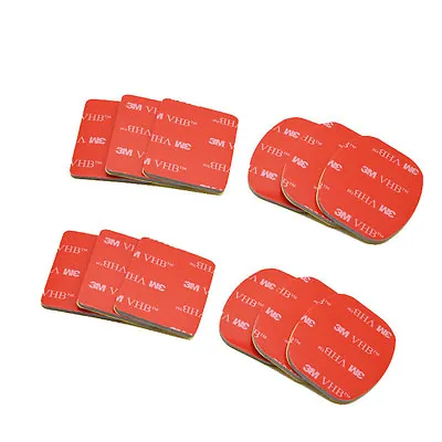 3M Adhesive Sticky Pads Sticker For SJCAM XIAOMI YI 6x Flat 6x Curved Base Mount • £5.28