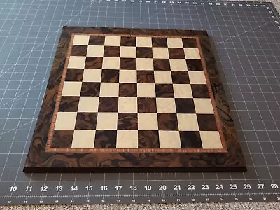 Vintage NOTTURNO INTARSIO Italian Inlaid Wood Chess Board  • $88.88