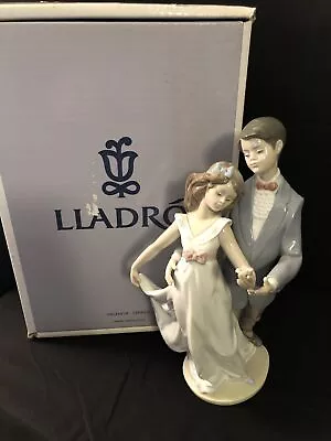 $225 • Buy LLADRO 7642 NOW & FOREVER Society Piece 1995 Special Backstamp 10 Years Together