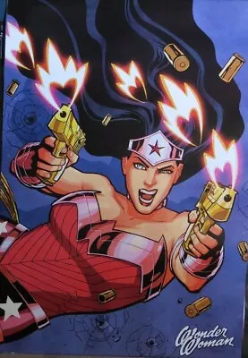 Wonder Woman-Guns -PopArt- Poster-Laminated Available-90cm X 60cm-Brand New • $20.99