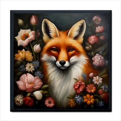 Fox Wildflowers Art Ceramic Tile Flowers Backsplash Vintage Style Wall Art • $15.94