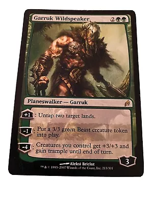 Garruk Wildspeaker Lorwyn Green Rare MAGIC THE GATHERING CARD Mtg • $6.50