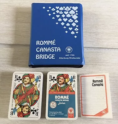 Playing Cards Romme Canasta Bridge Altenburg-Stralsunder Sealed In Case • £5