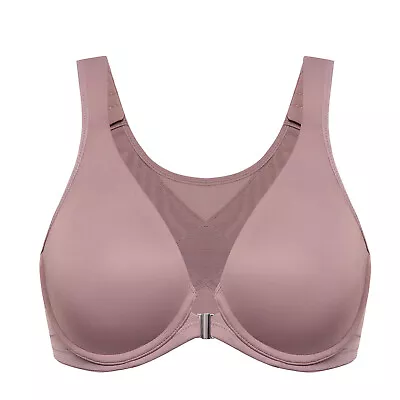 DELIMIRA Women's Front Closure Bras Posture Full Coverage Plus Size B-H Wired • $27.71