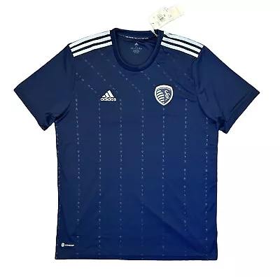 Adidas Sporting Kansas City Soccer Jersey MLS Men's Away Navy Size XL - NWT $90 • $35.75