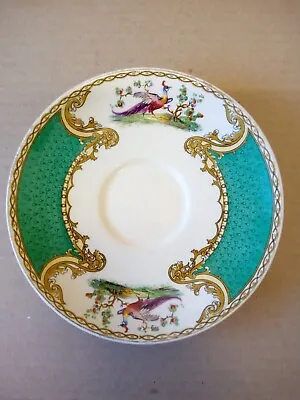 Vintage Myott (A. Robert) Green Chelsea Bird 14.5cm Dia.Saucer • £3