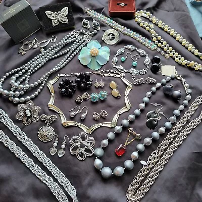 Costume Jewelry Lot Coro Marvella Sarah Coventry Avon Sears Faux Pearls Vintage • $54.99