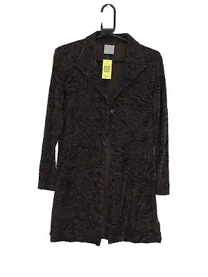 Vintage Rabbit Women's Cardigan UK 8 Brown 100% Other Cardigan • £12.70