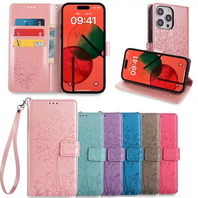 For Samsung Galaxy A30 A32 A33 Magnetic Buckle Cover Genuine Leather Flip Case • £8.69