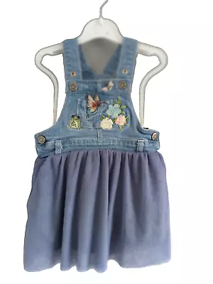 💕  Babies R Us   💕 Girls   Dress Dungaree    6 - 9  Months 💕 4/1 • £1.71