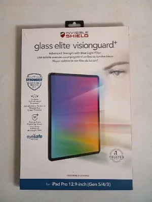 $19.95 • Buy ZAGG Invisible Shield Tempered Glass Elite VisionGuard Plus IPad Pro 12.9  5 4 3