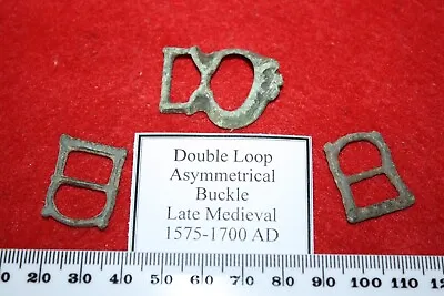 £4 • Buy Metal Detecting Medieval 1575-1700 AD Asymmetrical Double Loop Buckle 1 Per Bid