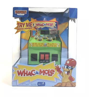 Whac-A-Mole Game Mini Handheld Tabletop Electronic Arcade Game Midway Classics • $39.99