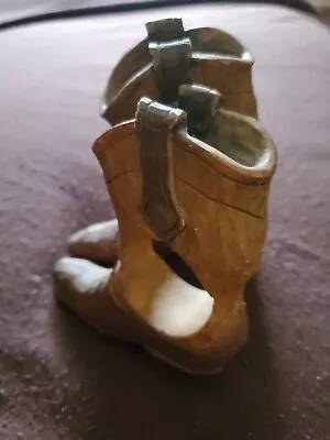 Mini Pottery Figurine Cowboy Boots • $15