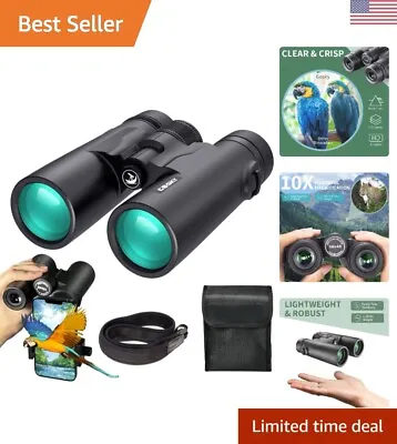 $139.99 • Buy HD Superior Optics 10x42 Binoculars - Complete Phone Adapter & Carrying Case