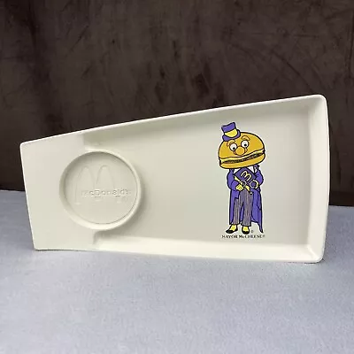 Vtg 1970s McDonald's Mayor McCheese Happy Meal Drink Holder Serving Tray Plate • $9.99