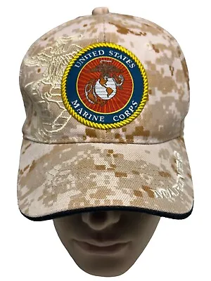 Usmc United States Marine Corps Digital Camo Military Hat Cap Marines Adjustable • $11.99