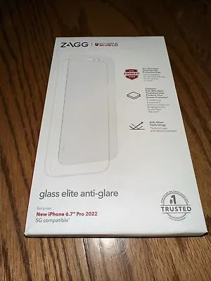 Zagg Invisible Shield Glass Anti-Glare Screen Protector For IPhone 6.7” Pro New • $9