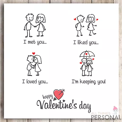 Valentines Day Card Husband Wife Boyfriend Girlfriend Partner Valentine's Story • £2.99