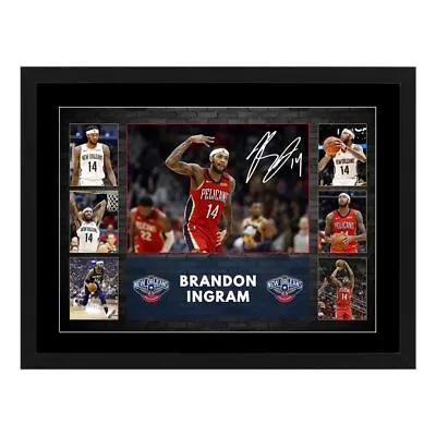 Brandon Ingram Pelicans Signed Framed Poster Jordan Curry Basketball Memorabilia • $79