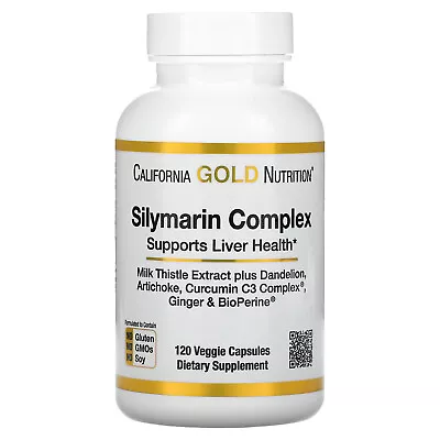 Silymarin Complex Milk Thistle Extract Plus Dandelion Artichoke Curcumin C3 • $14.63