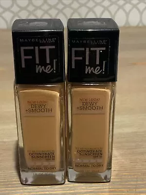 🍒 Maybelline Fit Me! Dewy+Smooth Foundation-#245 Classic Beige‼️Lot Of 2 • $15.99