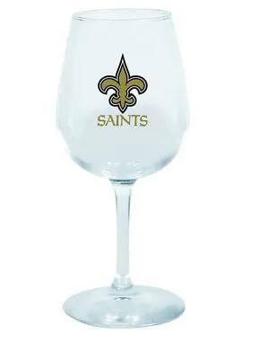 $15.99 • Buy New Orleans Saints NFL Wine Glass Licensed By The Memory Company NEW