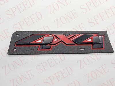 4x4 Decals 3D Emblem Fit Chevy Silverado GMC Sierra Bed Black Red • $24.98