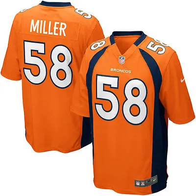 NFL 2024  Denver Broncos Von Miller #58 Licensed Jersey NIKE ON FIELD ALL SIZES • $80.99