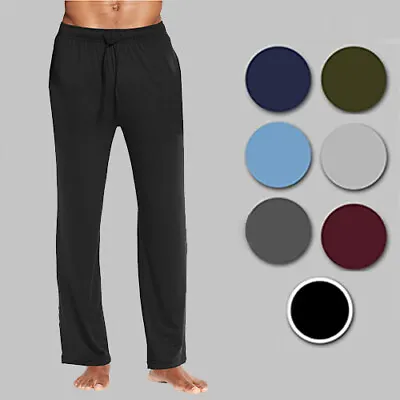 Mens Lounge Pants Sleep Gym Active Pajama Sweatpants Soft Marled Jogger Slim NWT • $11.97