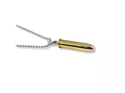 .357 Magnum RNFP Bullet Pendant Necklace With Stainless US Steel Dog Tags Chain • $12.99