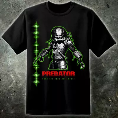 Predator BLK Movie T Shirt Yautja Aliens Nostromo Xenomorph Weyland Yutani Mens • $50.70