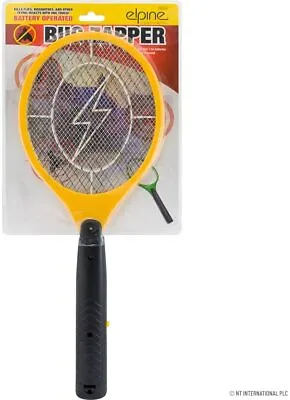 £4.49 • Buy New Electric Zapper Bug Bat Fly Mosquito Insect Killer Trap Swat Swatter Racket