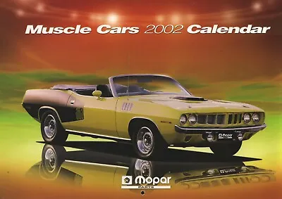 MOPAR - Muscle Cars - 2002 Calendar • $10.50