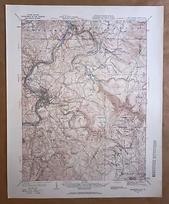 Morgantown WV Monongalia Co. USGS Topographical Geological Quadrangle Topo Map • $9.95