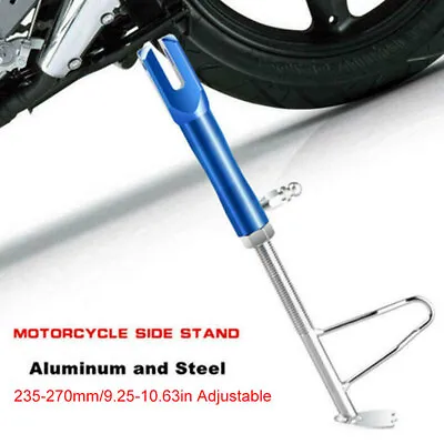 Universal CNC Motorcycle Kickstand Side Stand Adjustable Leg Prop Post USA# • $16.89